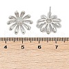 Brass Stud Earring Findings KK-Z099-05P-01-3
