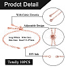 10Pcs Rack Plating Brass Cable Chain Link Bracelet Making KK-TA0001-42C-8