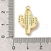 Brass Micro Pave Cubic Zirconia Pendants KK-M295-18G-01-3