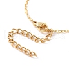 Brass Sun Pendant Lariat Necklace with Cable Chains for Women NJEW-JN04141-6