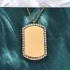 304 Stainless Steel Micro Pave Cubic Zirconia Pendant Necklaces for Women NJEW-Z065-08G-02-3