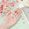 ARRICRAFT 4 Bags 4 Style Opaque Acrylic Bead Caps MACR-AR0001-21-3