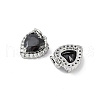 Brass Micro Pave Cubic Zirconia Charms KK-U043-14P-2