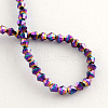 Electroplate Glass Bead Strands EGLA-R094-3mm-02-2