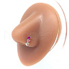 Triple Heart Brass Cubic Zirconia Nose Bone Rings/Cartilage Earrings FS-WG6E3C9-03-2