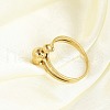 Ion Plating(IP) 304 Stainless Steel Finger Ring RJEW-A052-02A-G-2