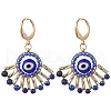 Handmade Evil Eye Lampwork Leberback Earrings EJEW-MZ00352-03-2