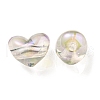 Two Tone UV Plating Transparent Acrylic European Beads OACR-F004-06H-2