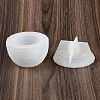 Faceted Round DIY Candle Cup Silicone Molds DIY-Q037-07B-5