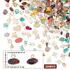 HOBBIESAY 200Pcs Natural Mixed Stone Chrams FIND-HY0001-43-2