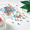 Spritewelry 200Pcs 10 Colors Painted Glass Beads Strands GLAA-SW0001-03-15