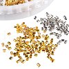 1 Box 3 Color Column Brass Crimp Beads for Jewelry Making Size 1.5~2x1.5~2mm KK-PH0009-02-B-3