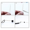 Tarnish Resistant Stainless Steel Collapsible Big Eye Beading Needles X-SENE-PW0013-02U-2