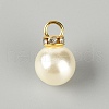 Resin Imitation Pearl Pendants RESI-TAC0008-13B-1