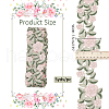 Polyester Flower Embroidery Lace Trim OCOR-WH0090-88-2