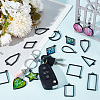 14Pcs 14 Styles Geometric Alloy Open Back Bezel Pendants FIND-WH0290-90EB-5