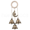 Iron Bell Pendant Decoration HJEW-JM02483-1