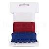 9 Yards 3 Styles Independence Day Polyester & Polycotton Ribbons Sets SRIB-A015-02A-06-4