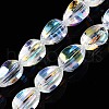 Electroplate Glass Beads Strands EGLA-T028-01B-1