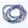 Electroplate Transparent Glass Beads Strands EGLA-A034-T2mm-Z01-2