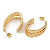 PVD Vacuum Plating 201 Stainless Steel Oval Stud Earrings EJEW-I309-72G-03-2