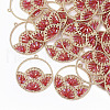 Polyester Thread Woven Pendants FIND-N004-002C-1