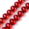 Transparent Electroplate Glass Beads Strands X-EGLA-N012-06A-1