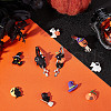 SUNNYCLUE 40Pcs 10 Styles Halloween Opaque Resin Cabochons RESI-SC0002-47-4