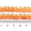 Natural Quartz  Imitation Orange Aventurine Beads Strands G-C179-B17-01-5