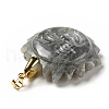 Natural Labradorite Pendants G-E043-01B-14G-4