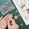 DIY Blank Dome Dangle 304 Stainless Steel Dangle Earring Making Kits EJEW-AB00052-4