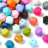 Hexagon Food Grade Silicone Focal Beads SIL-CJC0005-07-8