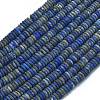 Frosted Natural Lapis Lazuli Beads Strands G-K389-C09-01-1