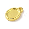 304 Stainless Steel Pendant Cabochon Settings STAS-A097-09G-2