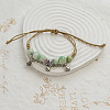 Butterfly Ceramic Beads Braided Bead Bracelets FS-WGDB922-08-1