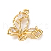Brass Micro Pave Cubic Zirconia Pendants KK-U042-11G-04-2