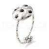 304 Stainless Steel Adjustable Ring for Women RJEW-F166-10P-01-1