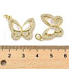 Brass Micro Pave Cubic Zirconia Pendants KK-K365-11A-G-3