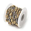 304 Stainless Steel Double Beads Cable Chains CHS-K022-01B-GP-2