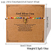 Easter Cross Glass Seed Beads Link Bracelets for Women IT6795-4