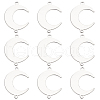 SUNNYCLUE 60Pcs 201 Stainless Steel Connector Charms STAS-SC0008-88-1
