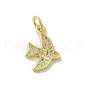 Real 18K Gold Plated Brass Pave Cubic Zirconia Pendants KK-M283-04A-01-1