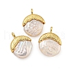 Natural Keshi Pearl Pendants KK-C074-59G-1