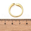 Brass Micro Pave Cubic Zirconia Open Cuff Rings for Women RJEW-G341-03G-02-5