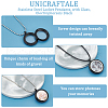 Unicraftale 3Pcs 3 Style 304 Stainless Steel Locket Pendants FIND-UN0001-83EB-5