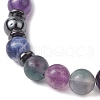 Natural & Synthetic Gemstone Beads Bracelets BJEW-JB11393-4
