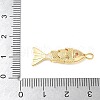 Brass Micro Pave Clear Cubic Zirconia Pendants X-KK-U064-18A-G-3