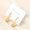 Teardrop 304 Stainless Steel Stud Earrings EJEW-D315-07G-1