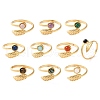 Natural & Synthetic Gemstone Finger Rings RJEW-Q004-05G-6