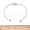 Non-Tarnish Knot Shape Cuff Bangle BJEW-N013-007-5